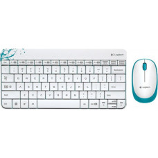 Клавиатура + мышь Logitech Wireless Combo MK240 USB White
