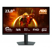 Монитор 23.8" AOC 24G10ZNE черный/красный VA 16:9 HDMI M/M матовая 300cd 1920x1080 180Hz DP FHD 3.3кг