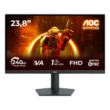 Монитор 23.8" AOC 24G10ZNE черный/красный VA 16:9 HDMI M/M матовая 300cd 1920x1080 180Hz DP FHD 3.3кг