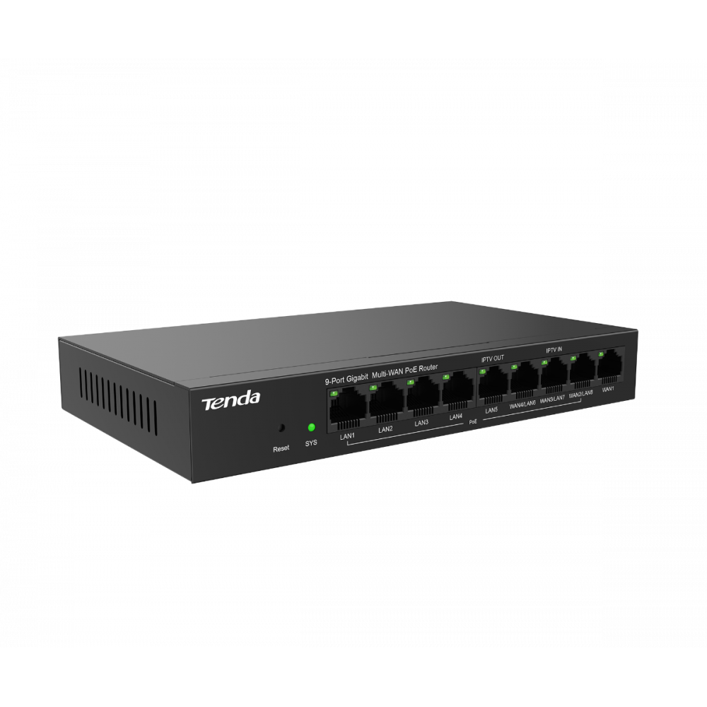 Корпоративный гигабитный PoE роутер Tenda G0-8G-POE