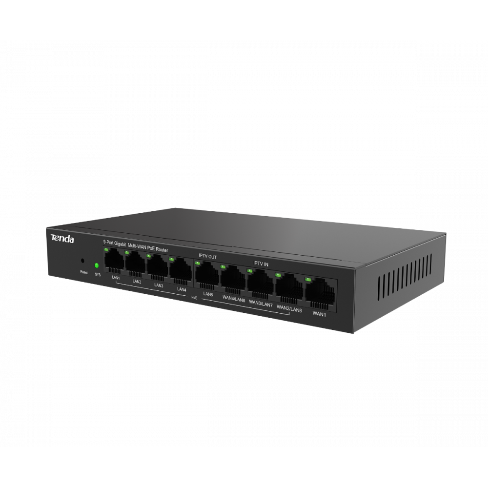 Корпоративный гигабитный PoE роутер Tenda G0-8G-POE