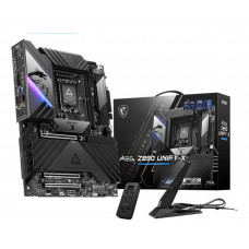 Материнская плата MSI MEG Z890 UNIFY-X Z890, LGA1851, 2*DDR5, 3*PCIEx16, 1*PCIEx1, 6*M.2, 2*TypeC, 8*USB3.2Gen2, 4*USB3.2Gen1, 8*USB2.0, 6*SATA3.0, 5G, 2*Type-C(DP), ATX, RTL