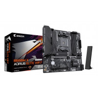 Материнская плата Gigabyte B550M X A ELITE WF7 Soc-AM4 AMD B550 4xDDR4 mATX AC`97 8ch(7.1) 2.5Gg RAID+HDMI+DP