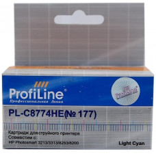 Картридж ProfiLine PL-C8774HE 177 для HP 8253 Light-Cyan
