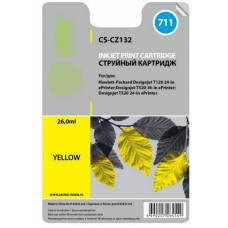 Картридж Cactus CS-CZ132 ( HP 711) для HP DesignJet T120/T520 Yellow
