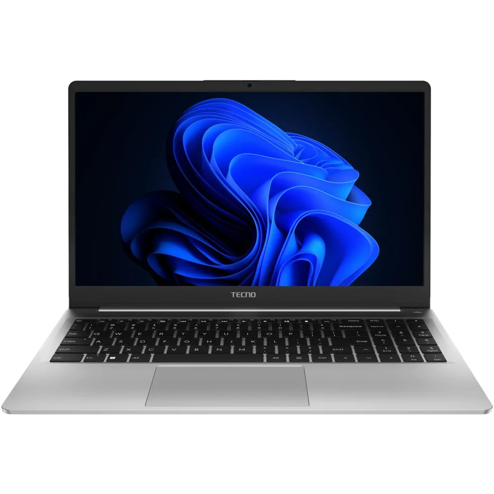 Ноутбук TECNO Ноутбук Tecno MegaBook K15SFA Ryzen 5 7535HS 8Gb SSD512Gb AMD Radeon 660M 15.6&ampquot IPS FHD (1920x1080) Windows 11 Home silver WiFi BT Cam 6060mAh (71005000541)