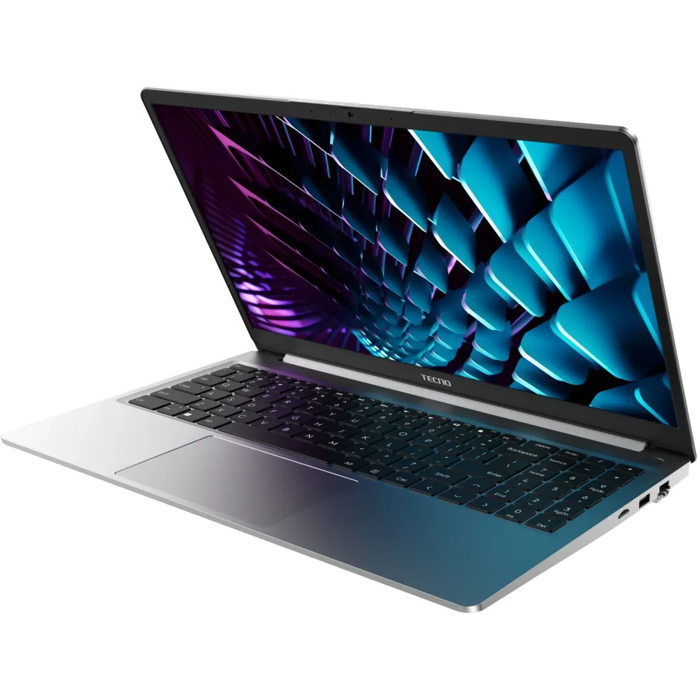 Ноутбук TECNO Ноутбук Tecno MegaBook K15SFA Ryzen 5 7535HS 8Gb SSD512Gb AMD Radeon 660M 15.6&ampquot IPS FHD (1920x1080) Windows 11 Home silver WiFi BT Cam 6060mAh (71005000541)