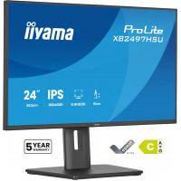Монитор Iiyama 23.8" ProLite XB2497HSU-B1 черный IPS LED 16:9 M/M матовая HAS Piv 250cd 178гр/178гр 1920x1080 100Hz DP FHD USB 4.7кг