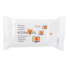Чистящие салфетки Konoos KSN-15 для ЖК экранов ноутбуков, смартфонов, КПК - 15 шт.
