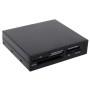 Картридер Ginzzu GR-116B USB 2.0 SD/SDHC/MMC/MS/microSD/xD/CF, 3.5