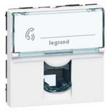 Розетка Legrand Аксессуары 78731 РОЗЕТКА ТЕЛЕФОННАЯ RJ 11 ПРОГРАММА MOSAIC 4 КОНТАКТА 2 МОДУЛЯ БЕЛАЯ