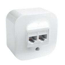 Розетка Legrand Электроустановочные изделия 782228 Двойная розетка RJ45 Белая