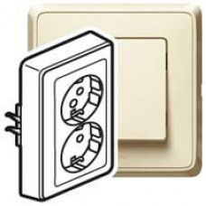 Розетка Legrand Роз. 2x2К З, нем. cт, сл.к