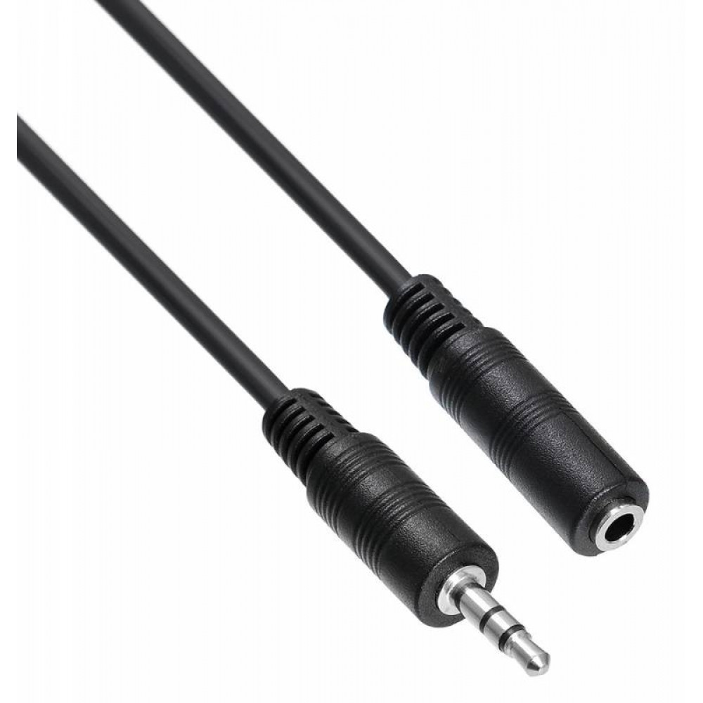 Кабель Buro  удлинитель аудио Jack 3.5  m /Jack 3.5  f  2м. черный  BAAC003 2
