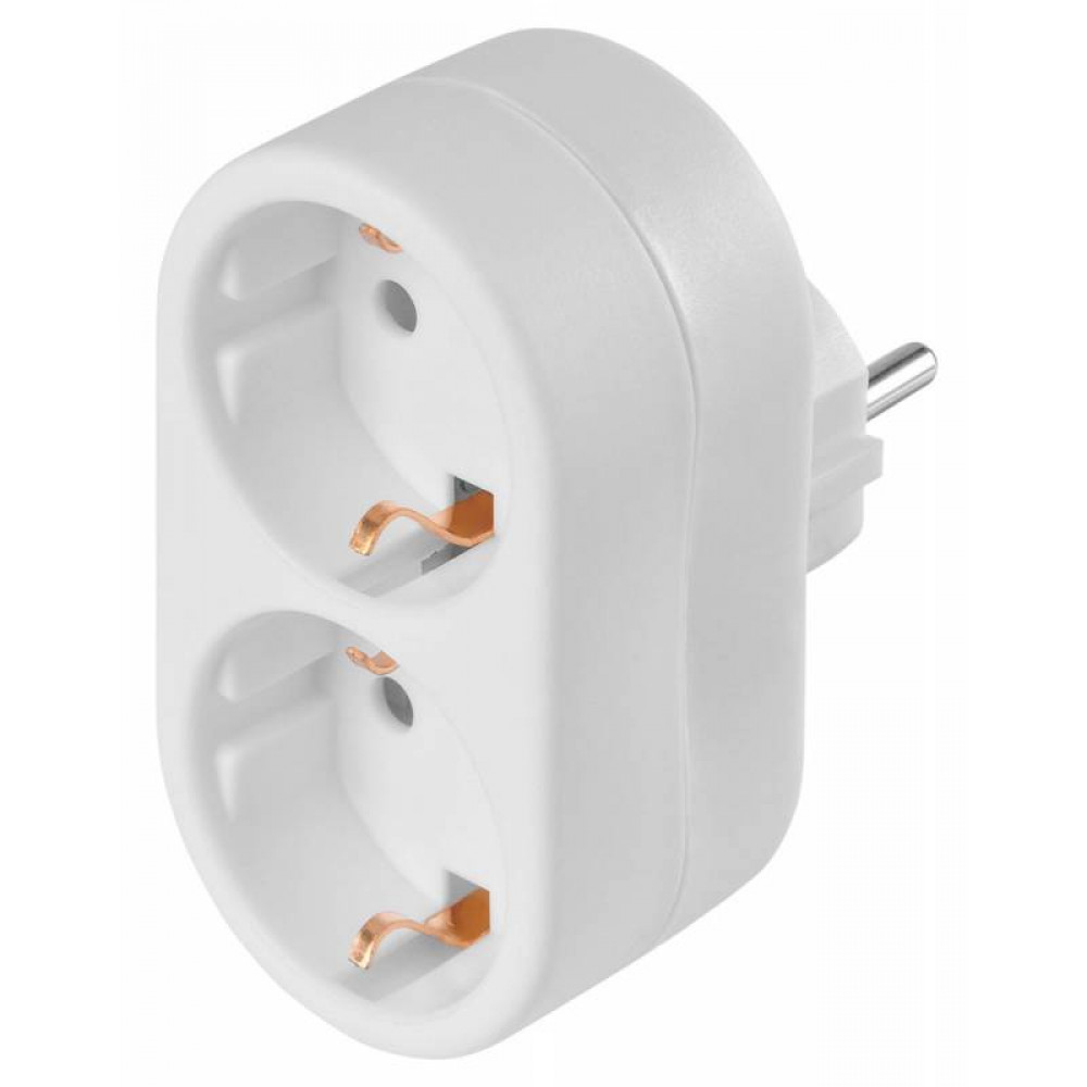 Сетевой фильтр Buro Сетевой разветвитель BU PS2G W 2 розетки белый пакет ПЭ