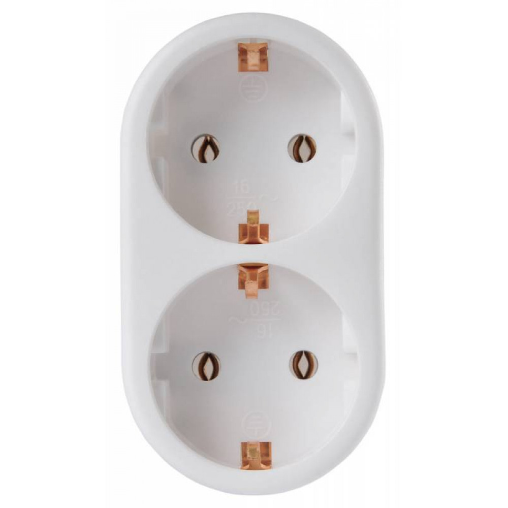 Сетевой фильтр Buro Сетевой разветвитель BU PS2G W 2 розетки белый пакет ПЭ