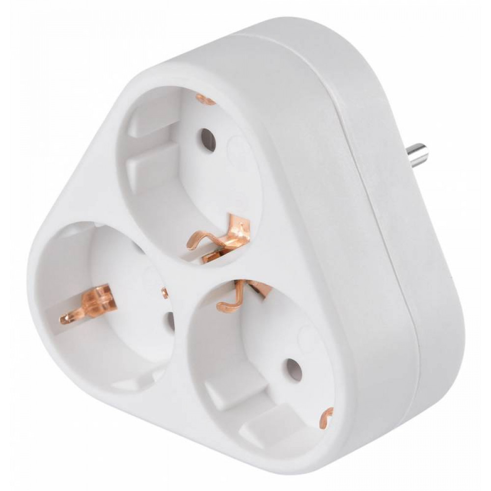 Сетевой фильтр Buro Сетевой разветвитель BU PS3VG W  3 розетки  белый  пакет ПЭ
