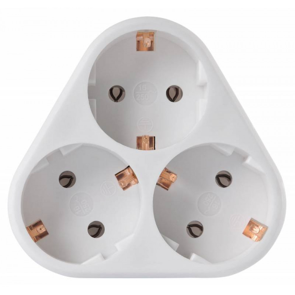 Сетевой фильтр Buro Сетевой разветвитель BU PS3VG W  3 розетки  белый  пакет ПЭ
