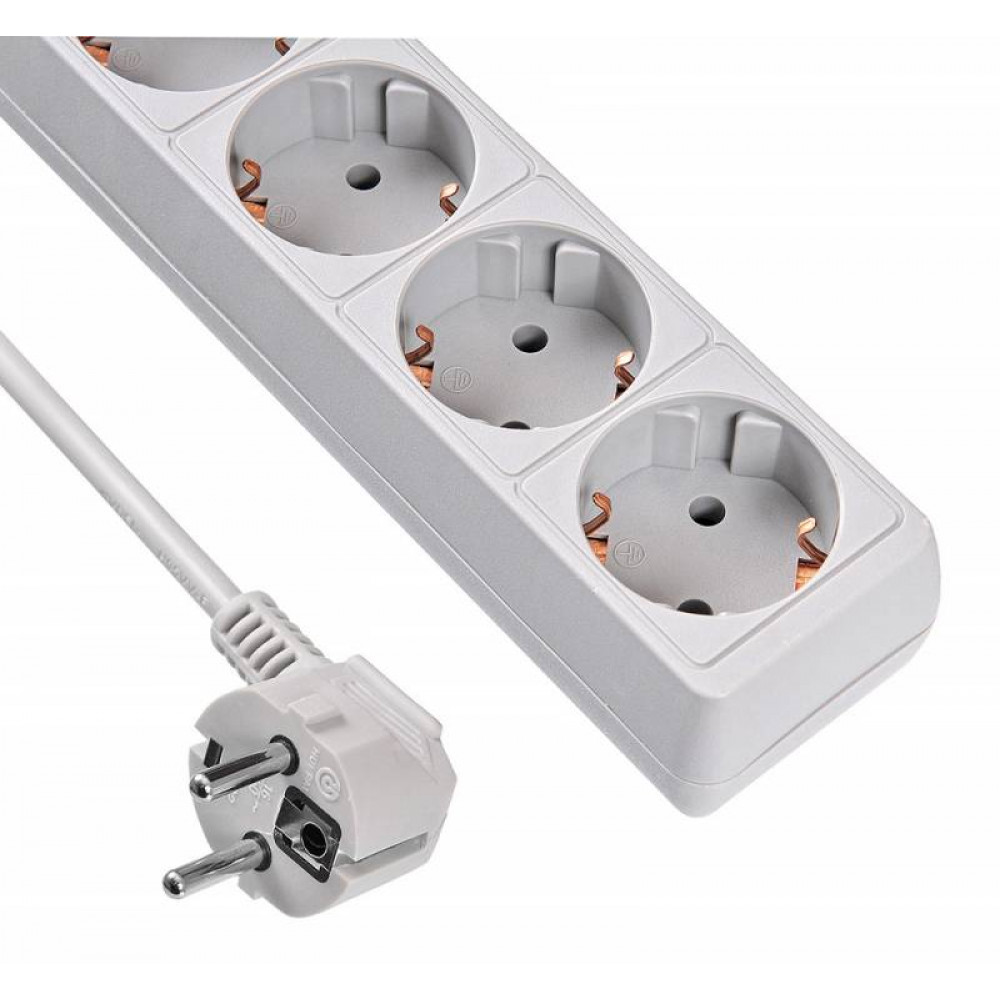 Сетевой фильтр Buro 500SL 5 G 5м 5 розеток серый пакет ПЭ