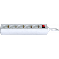 Сетевой фильтр Defender ES 5 5 м, белый, 5 розеток Defender ES 5 White (5 м, 5 розеток)