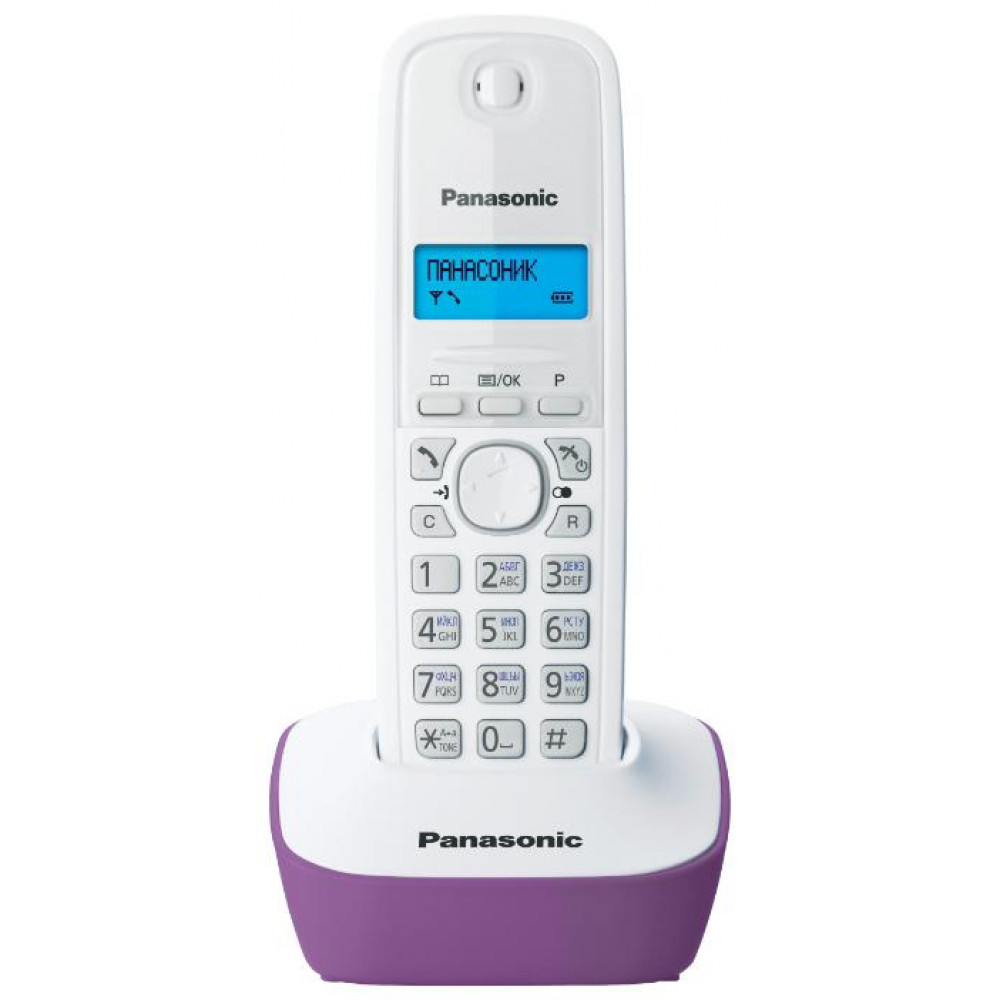 Радиотелефон Panasonic KX-TG1611 Lilac/White
