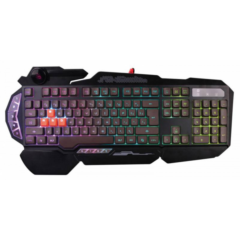 Клавиатура A4Tech Клавиатура A4 Bloody B314 черный USB Multimedia Gamer LED подставка для запястий