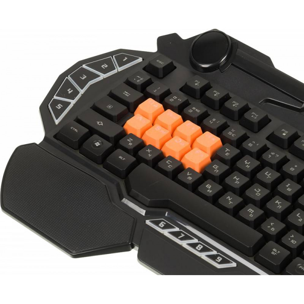 Клавиатура A4Tech Клавиатура A4 Bloody B318 черный USB Multimedia Gamer LED подставка для запястий