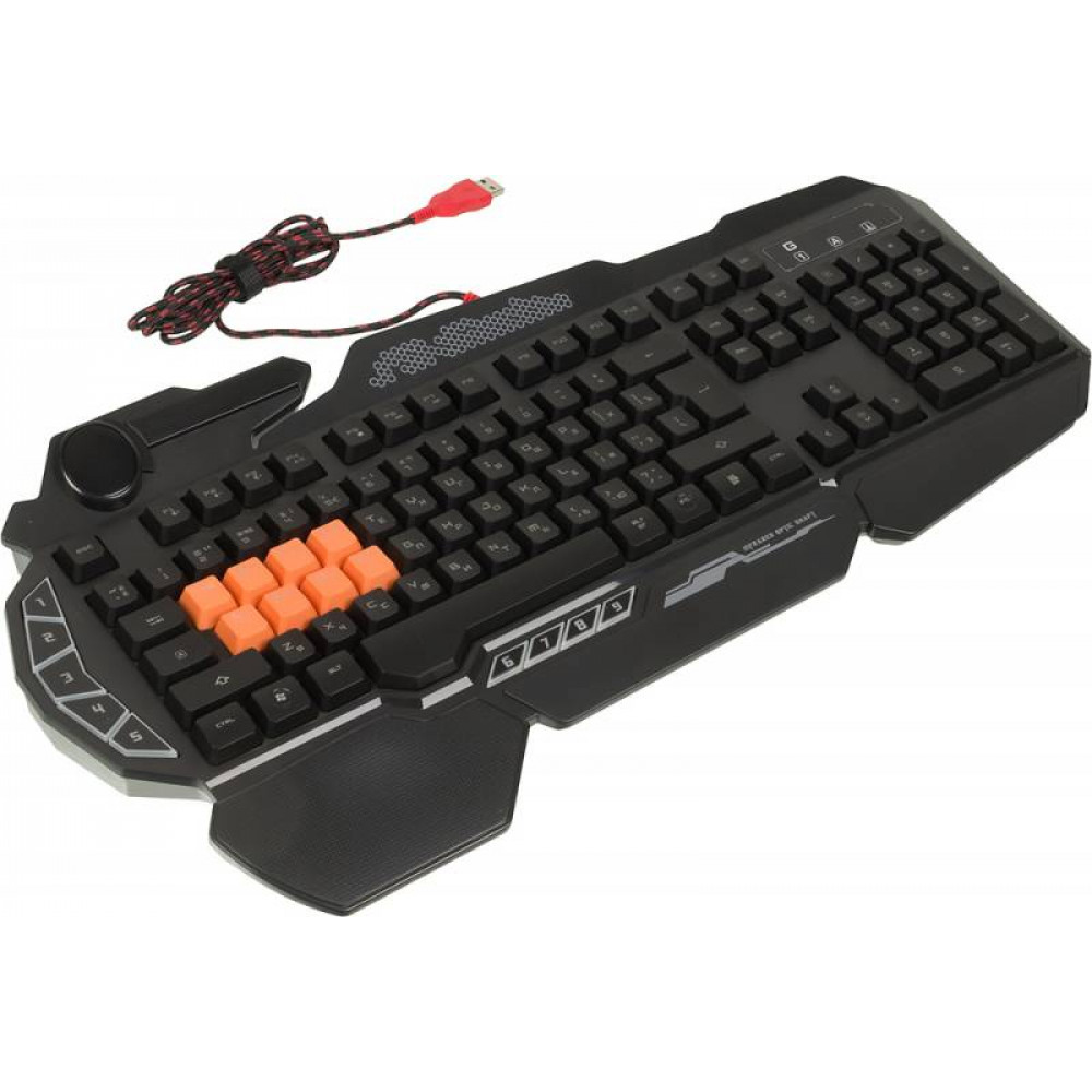 Клавиатура A4Tech Клавиатура A4 Bloody B318 черный USB Multimedia Gamer LED подставка для запястий