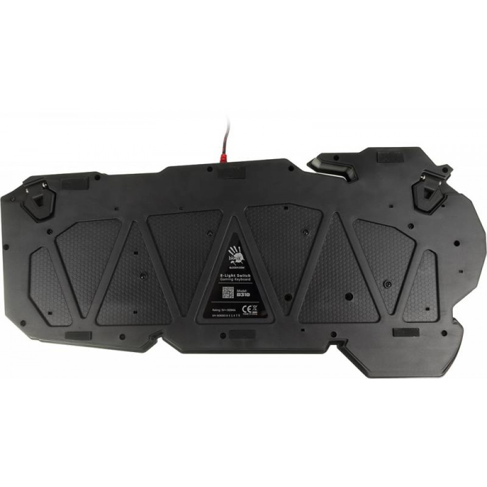 Клавиатура A4Tech Клавиатура A4 Bloody B318 черный USB Multimedia Gamer LED подставка для запястий