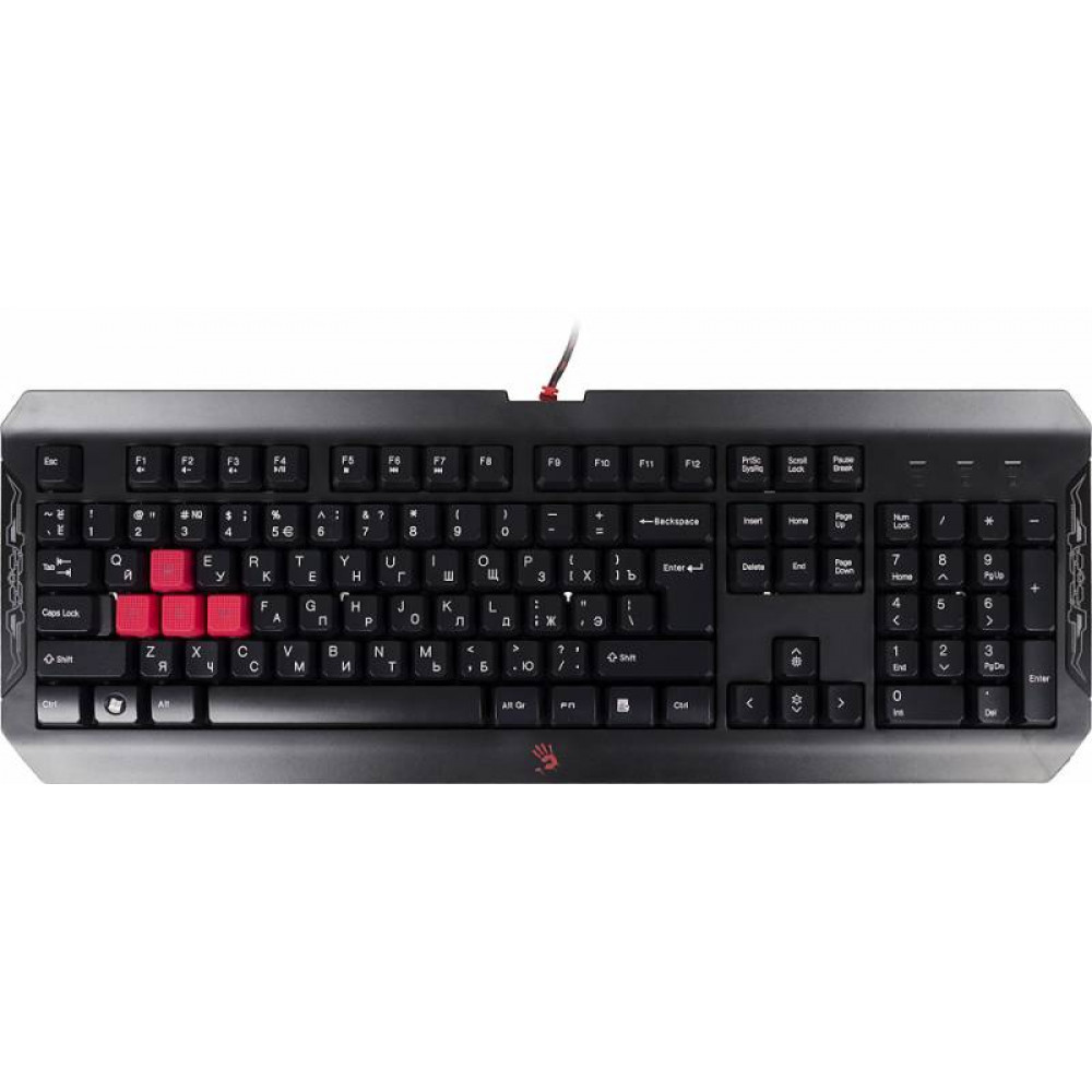 Клавиатура игровая A4Tech Bloody Q100, USB, черная
