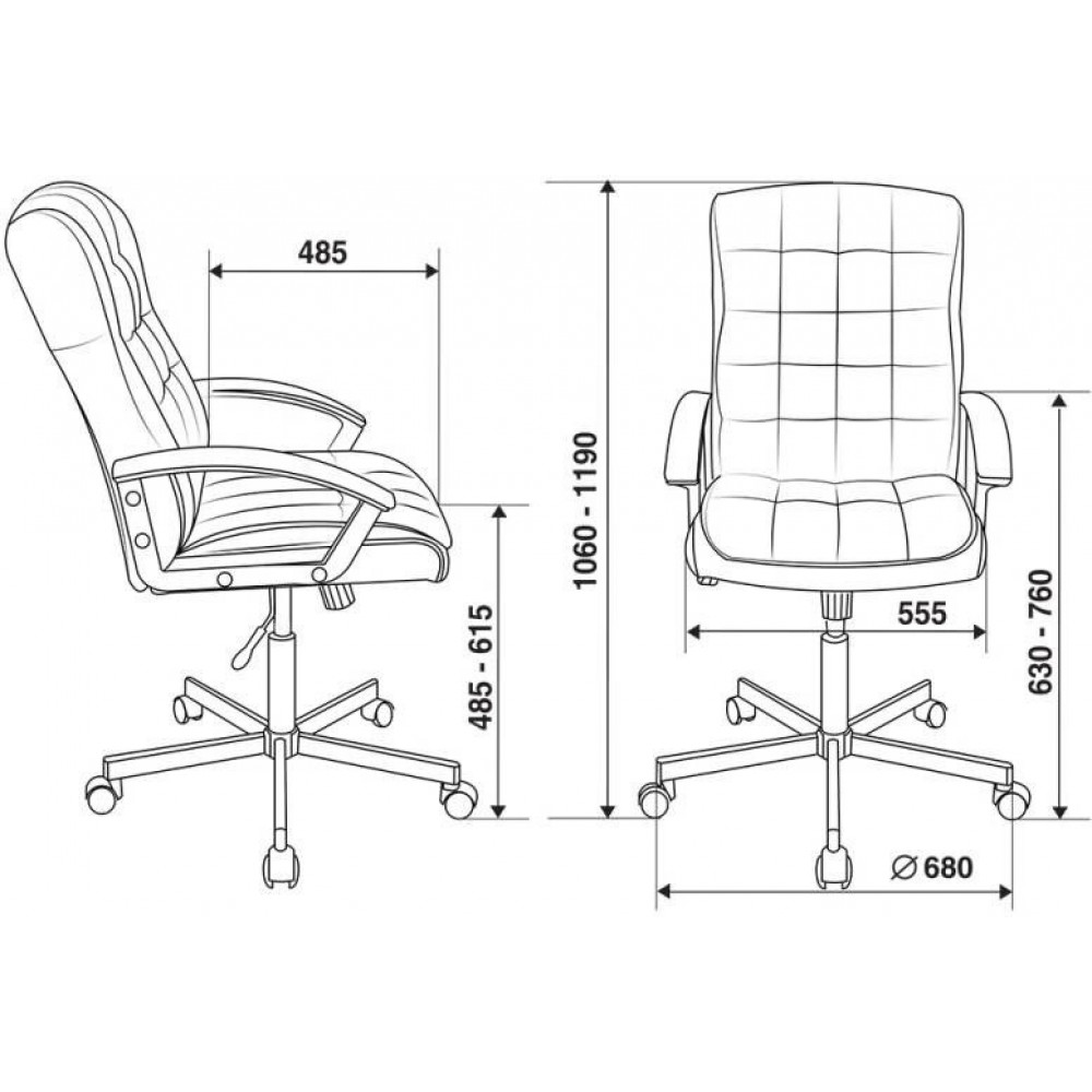 Компьютерное кресло Бюрократ Кресло руководителя CH 823AXSN/BLACK черный искусственная кожа
