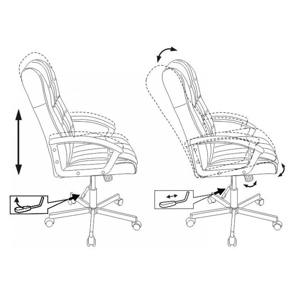 Компьютерное кресло Бюрократ Кресло руководителя CH 823AXSN/BLACK черный искусственная кожа
