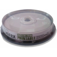 Диск Mirex DVD-R Printable 16x 4.7Gb 10 шт.
