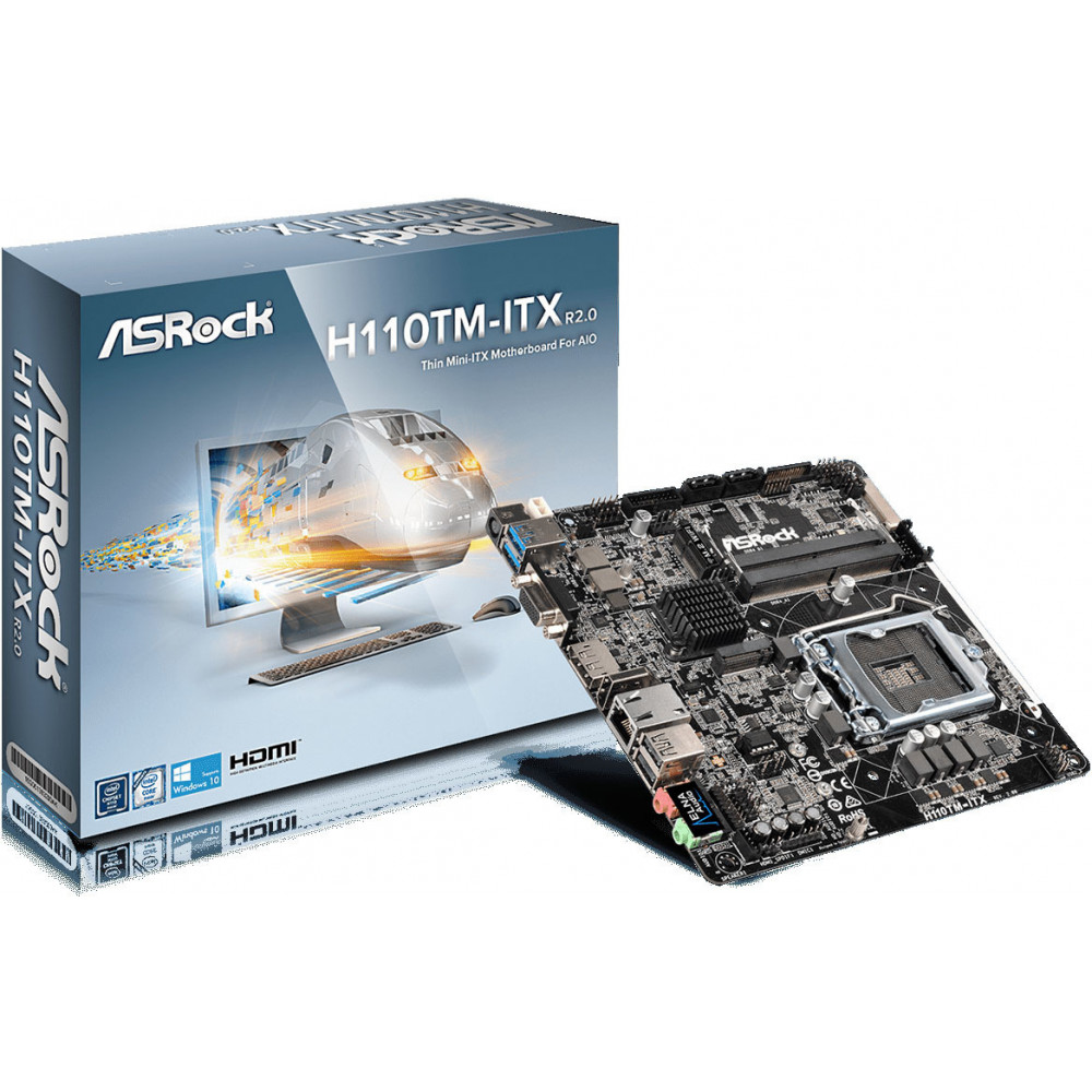 Материнская плата ASRock H110TM-ITX R2.0
 Материнская плата ASRock H110TM-ITX R2.0