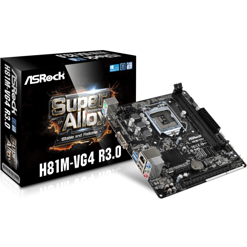 Материнская плата ASRock H81M-VG4 R3.0
 Материнская плата ASRock H81M-VG4 R3.0