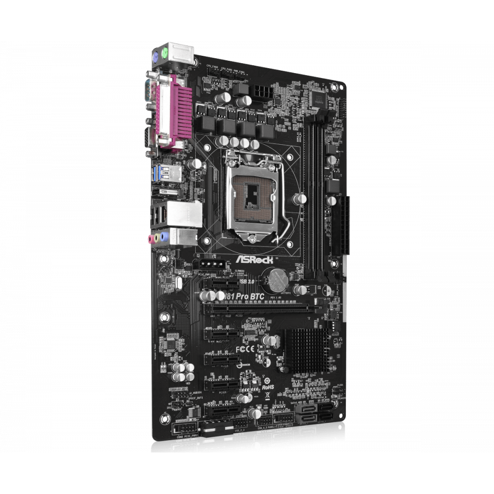 Материнская плата ASRock H81 Pro BTC R2.0
 Материнская плата ASRock H81 Pro BTC R2.0