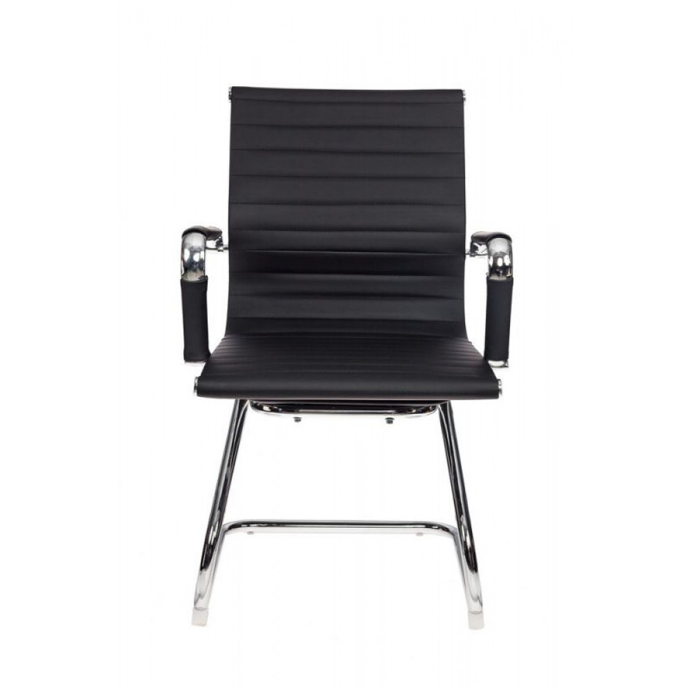 Компьютерное кресло Бюрократ Кресло CH 883 LOW V/BLACK низкая спинка черный искусственная кожа
