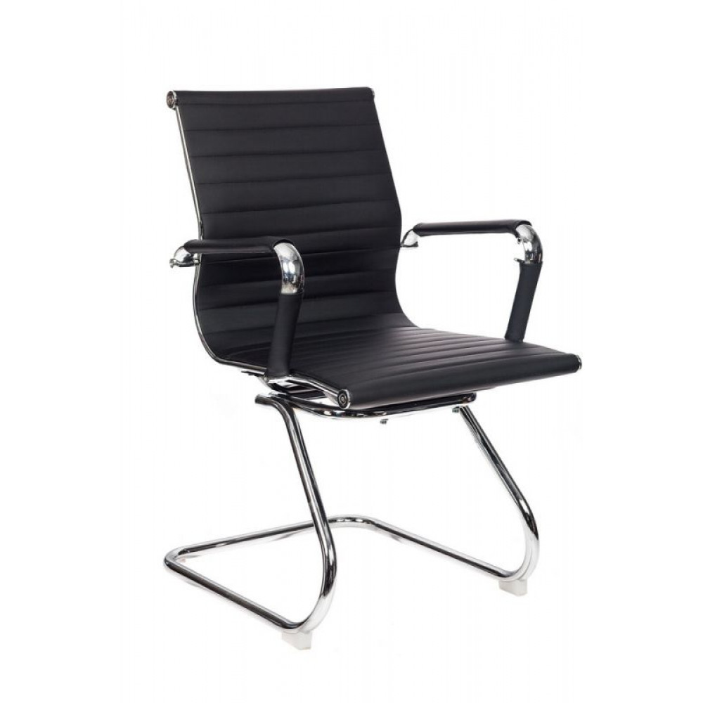 Компьютерное кресло Бюрократ Кресло CH 883 LOW V/BLACK низкая спинка черный искусственная кожа
