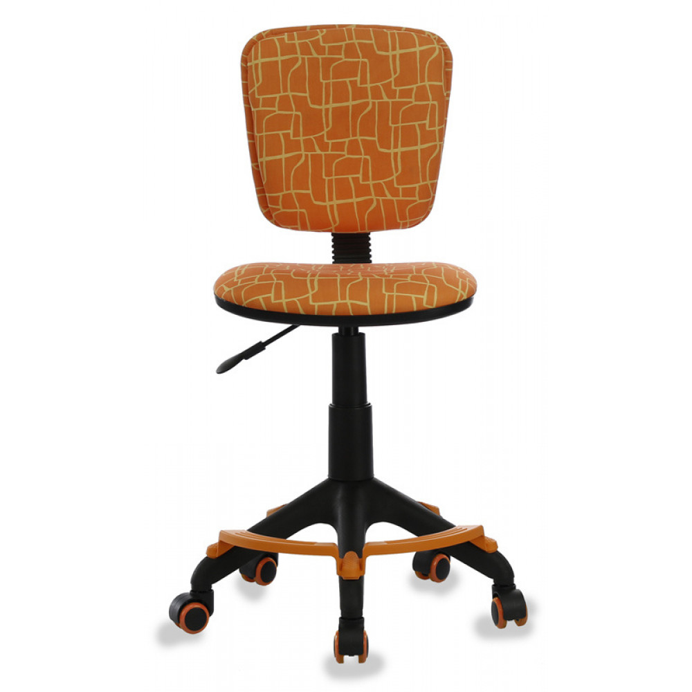 Компьютерное кресло Бюрократ Кресло детское CH 204 F/GIRAFFE оранжевый жираф колеса оранжевый
