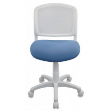 Компьютерное кресло Бюрократ Кресло детское CH-W296NX/26-24 спинка сетка белый TW-15 сиденье голубой 26-24
