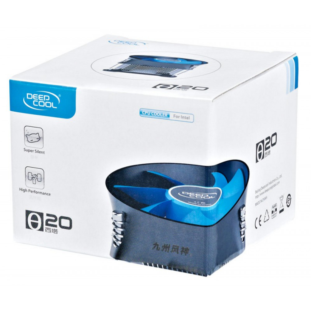 Устройство охлаждения Deepcool Устройство охлаждения(кулер) THETA 20 Soc-1150/1155/1156/ 3-pin 30.2-30.2dB Al 375.5gr Ret