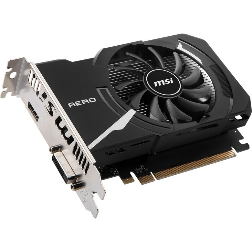 Видеокарта MSI Видеокарта PCI-E GT 1030 AERO ITX 2GD4 OC nVidia GeForce GT 1030 2048Mb 64bit DDR4 1189/2100 DVIx1/HDMIx1/HDCP Ret