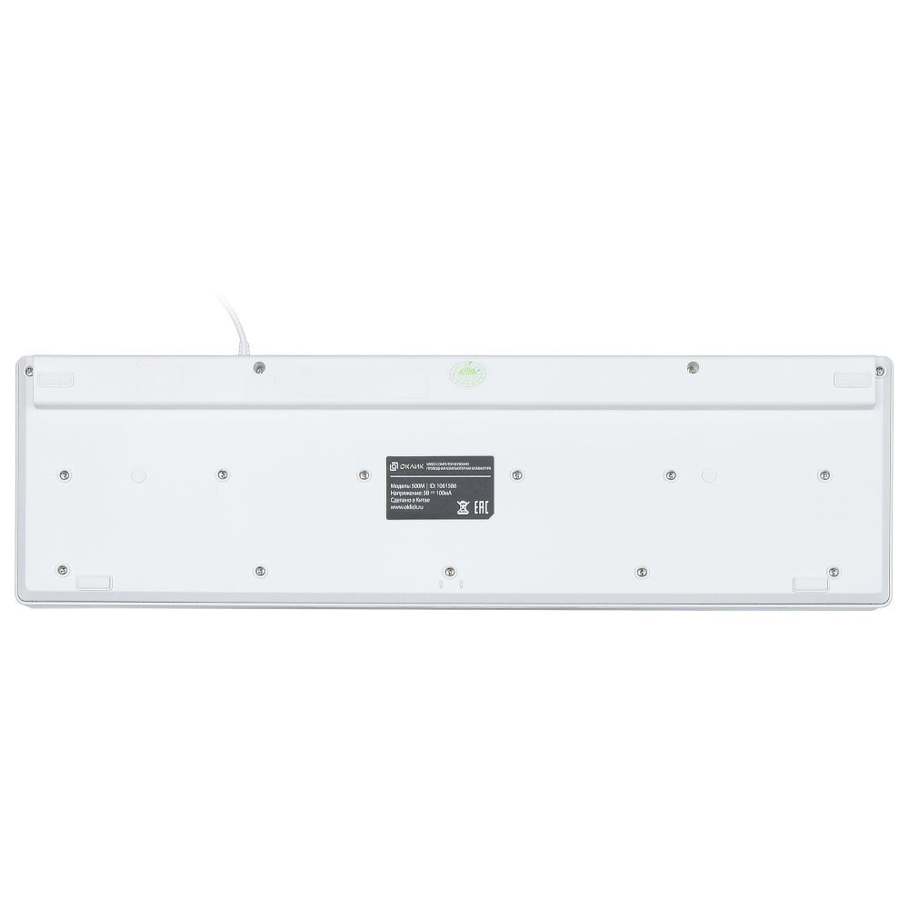 Клавиатура Oklick Клавиатура 500M черный USB slim Multimedia