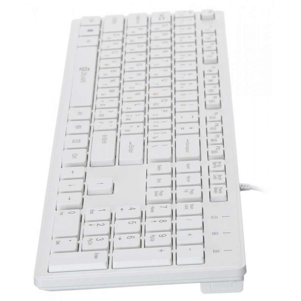 Клавиатура Oklick Клавиатура 500M черный USB slim Multimedia