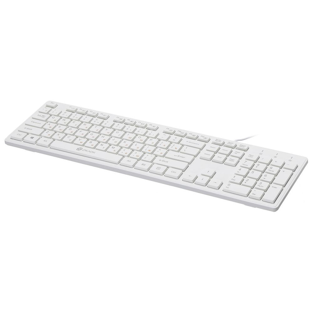 Клавиатура Oklick Клавиатура 500M черный USB slim Multimedia