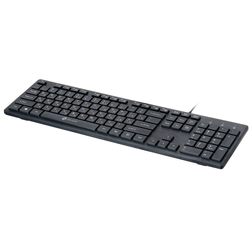 Клавиатура Oklick Клавиатура 520M2U черный USB slim Multimedia