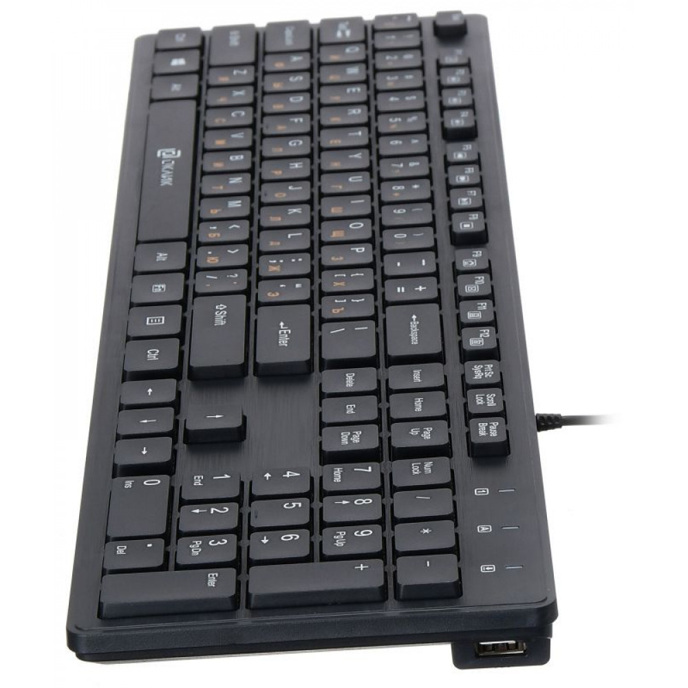 Клавиатура Oklick Клавиатура 520M2U черный USB slim Multimedia