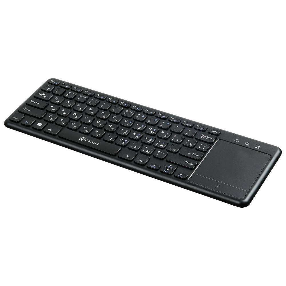 Клавиатура Oklick Клавиатура 830ST черный USB беспроводная slim Multimedia Touch