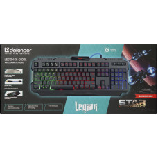 Defender Проводная игровая клавиатура Legion GK-010DL RU,RGB подсветка,19 Anti-Ghost Defender Legion GK-010DL