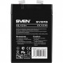 Батарея SVEN SV 645 (6V 4.5Ah), напряжение 6В, емкость 4.5Ач, макс. ток разряда 67А, макс. ток заряда 1.35А, свинцово-кислотная типа AGM, тип клемм F1, ДШВ 7047100, 0.8 кг Sven SV645 (6V 4.5Ah)